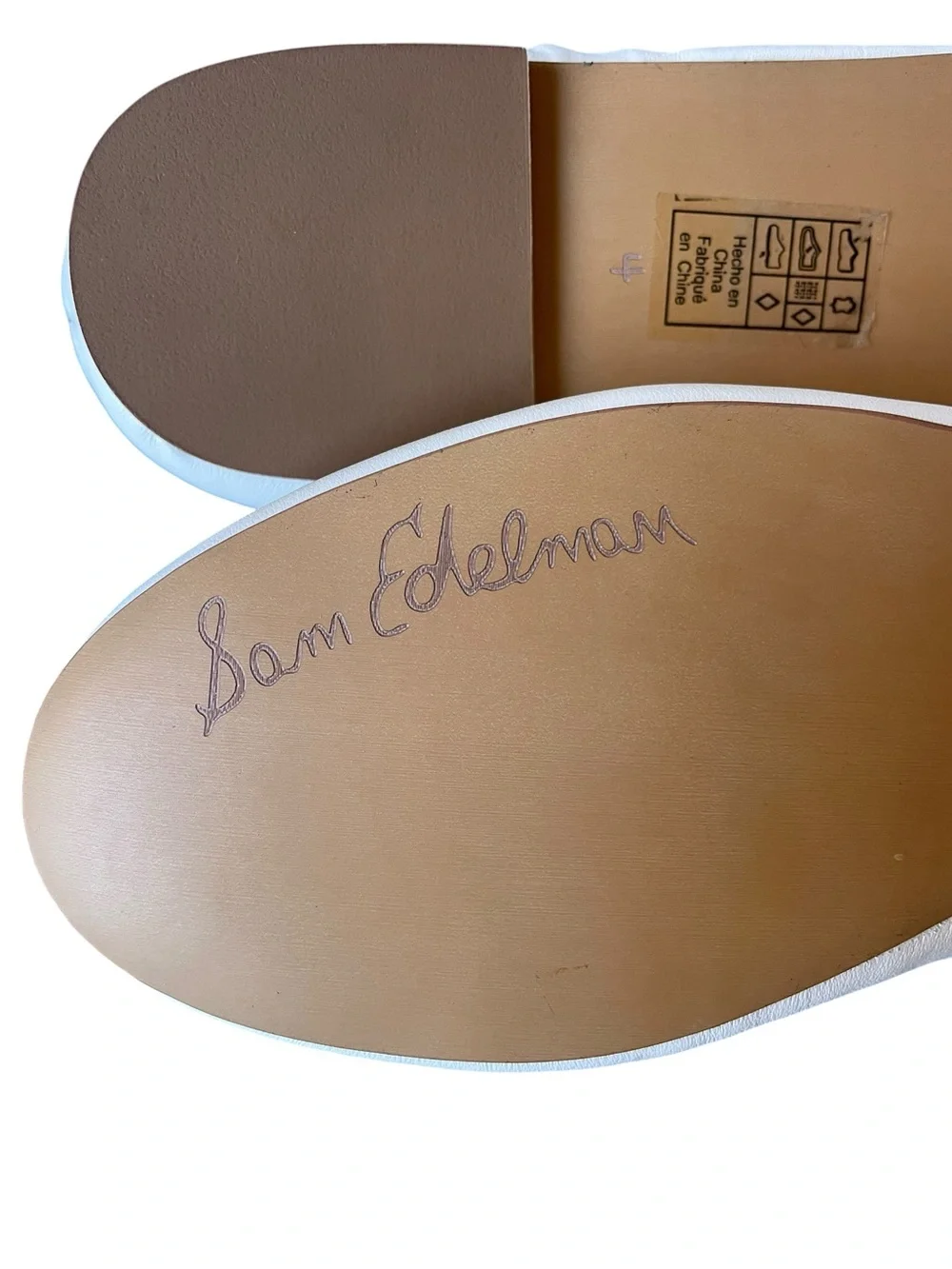 Sam Edelman Felicia Mini White Leather‎ Ballet Flats with Bow Accent NWT